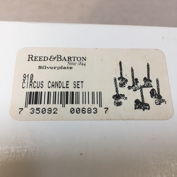 Reed & Barton Circus Animal Silverplate Candle Set - Picture 5 of 6